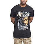 Mister Tee Herren Tupac Retro T-Shirt, Black, L