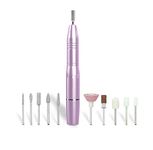 Rio Professional USB Electric Nail File, Portable Nail Drill for Acrylic, Gel & Natural Nails, 20000 RPM Adjustable Speed, Low Vibration E-File, Manicure Pedicure Kit, Ideal Gift for Women & Beginners