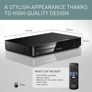 Panasonic Blu-ray DVD Player – Black