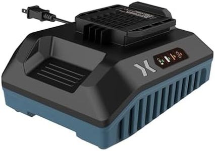 SENIX X6 5 Amp Battery Charger for SENIX 60 Volt Max* Lithium-ion Batteries, Quick Charger, Battery Indicator Lights, Wall Mounting Capable (CHQX6)
