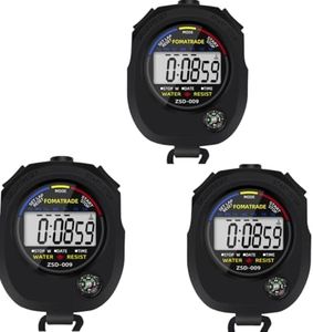 FomaTrade Waterproof Stopwatch,Digital Stopwatch Timer,Sport Stop Watch,Interval Timer with Large Display (3)