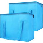 Insulated Grocery Bags for Bamko Blue 2 pack, Soft Cooler Bag for Women Men for Instacart