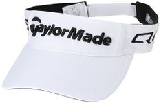 TaylorMade TK002 Men's Visor, white, One Size