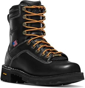 Danner Women's Quarry USA 7" WP Black Work Boot 7.5 M