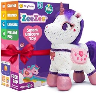 PlayShifu Singing & Talking Unicorn Friend for Ages 3+ - ZeeZee The Smart Storyteller | Soft and Cuddly Plush | Unlimited Content | Rhymes | Stories | Lullabies | Pretend Play