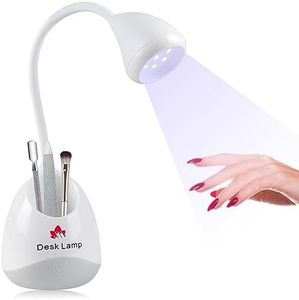 Rechargeable Nail Led lamp,36W UV Led Nail Lamp,Portable Nail Dryer,360° Rotation Gel Nail Lamp,Mini USB Nail Lamp for Travel Home & Salon Manicure (White)