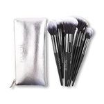 FOCALLURE Beauty Professional 10 Pcs Brush Set for Makeup Kit for Girls/Women with Bag