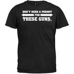 Don't Need A Permit For These Guns T-Shirt - Small