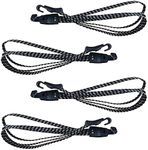 DMZK 4 Pieces Bicycle Lashing Strap with Hook Luggage Strap, Tensioning Rope Strap Adjustable Bungee Cords for Cycling, Motorcycle, Bicycle, Luggage