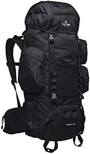 TETON 65L Explorer Internal Frame Backpack for Hiking, Camping, Backpacking, Rain Cover Included