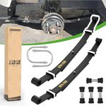 10L0L Golf Cart Heavy Duty Rear 3-Leaf Spring Kit for Club Car DS,Enhance Comfort and Stability on Your Driving Replaces OEM #102006501 1014675 1011149 1012618