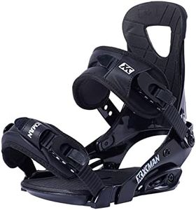 XCMAN Outdoors All-Mountain Snowboard Binding | Boot Size 9-12 (Black, L)