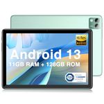 DOOGEE T10S 10 Inch Tablet, 11GB(6+5GB) RAM+128GB ROM 1TB TF, Android 13 Tablet PC with Dual 4G, Octa Core Android Tablets, 6600mAh, 1200*1920, 8MP Camera, 5G WiFi, 8.4mm Ultra-thin Body, Widevine L1