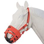 Tough-1 Halter Easy Breathe Poly Nylon Grazing Horse Orange 52-966H