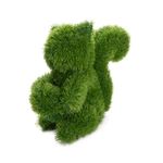 Naturae Decor Artificial Topiary Squirrel - Artificial Grass Garden Plush Topiary - 13 in