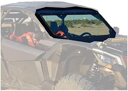 ECOTRIC Full Glass Windshield + Sun Visor Compatible With 2017 2018 2019 2020 2021 2022 2023 Can Am X3 Maverick all models, Tough & Durability