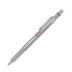 rOtring 600 Ballpoint Pen, Medium Point, Black Ink, Silver Barrel, Refillable