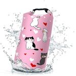 Cliduli Waterproof Dry Bag,Roll Top Cute Animal Lovely Pet Cat Waterproof Backpack 5L/10L/20L Floating and Lightweight Bags for Kayaking, Boating, Fishing, Swimming and Camping