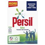 Persil Bio Washing Powder 100% recyclable pack for stain removal first time 4x 1.05 kg (84 washes)