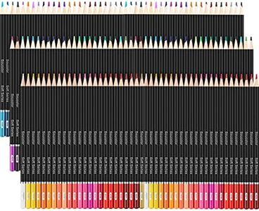 Soucolor 72-Color Colored Pencils for Adult Coloring Books, Soft Core Artist Sketching Drawing Pencils, Drawing Supplies, Art Supplies for Adults Kids, Coloring Pencils Kit, Color Pencil Set (2 Pack)
