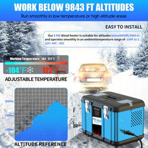 VELPAX 8kW Diesel Air Heater – Portable Fast Heating Unit