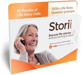 Storii - Record Your Life Story: Guided Voice Journal & Audio Memoir - A Unique Way to Share Your Story - 12 Months of Call Prompts & Automatic Transcription - Gift for Grandma, Grandpa, Mom & Dad
