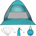 Teenza Pop-Up Beach Tent, Instant Outdoor Beach Tent, Portable Automatic Waterproof Shade Tent, Easy to Install, Suitable for Family Picnic Camping (Lake Green)