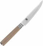 Shun Classic Blonde Steak Knife, 4.75 inch VG-MAX Steel Blade, Ebony Pakkawood Full Tang Handle, Handcrafted in Japan