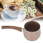 Uadme Non Stick Milk Pan 10cm Small Saucepan Single Handle Coffee Warmer Boiling Pot Mini Milk Pan Aluminum Alloy Anti Scalding for Cooking (Coffee)