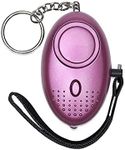 140 DB Personal Safety Alarm Self Defense Keychain Purple with LED Light, Security Alarm Personal Alarms for Women ,Kids,Man,Night Workers, Elderly SOS Alarm Emergency AOLANS