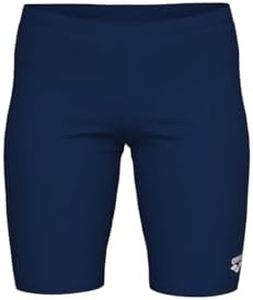 ARENA Boys' Standard Feel Dynamo Jammer Youth Knee-Length Swimsuit Junior Swim Trunks, Navy, 28