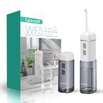 VOYOR-HEALTH Mini Travel Water Flosser, Portable Electric Flosser for Teeth, Rechargeable Cordless Oral Irrigator with 3 Modes & IPX7 Waterproof, Irrigator Dental for Travel Home Use WF510 (Silver)
