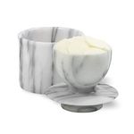 Norpro Marble Butter Keeper, Off-White