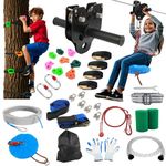 OLenyer Zipline for Backyard Kids and Adults (200FT)