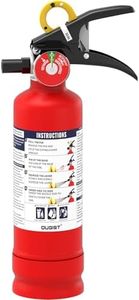 Ougist ABC Fire Extinguisher for Home & Vehicle - 2.5 lb 1-A:10-B:C Rated, Dry Chemical Fire Safety with Quick-Release Handle, Certified for Kitchen/Car/Boat Use (Model FF1KG)