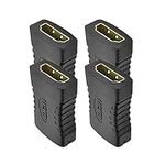 Modeshell 4 Packs HDMI Coupler Gold Plated Adapter High-Speed Female to Female Resolution F/F Connector 3D 4K HDTV 1080P Support Cable Extender