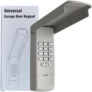 Universal Garage Door Opener Keypad Remote Wireless Keyless Keypad Compatible with Genie LiftMaster Chamberlain Craftsman Linear Overhead Door Wayne Dalton Opener has Learn Button or Dip Switch