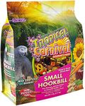 F.M. Brown's Tropical Carnival Gourmet Bird Food for Parrots, African Greys, and Conures Under 13", Probiotics for Digestive Health, Vitamin-Nutrient Fortified Daily Diet - 5 lb.