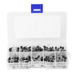 200Pcs Transistors Kit,10 Values NPN PNP Power Transistors Assortment DIY Kit(BC327 BC337 BC517 BC547 BC548 BC549 BC550 BC556 BC557 BC558)