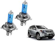 WolkomHome Car H4 halogen headlight bulb 12V 130/100W 5000K Cool Blue Headlights Lamp Light Bulb Replacement for Mahindra XUV 500