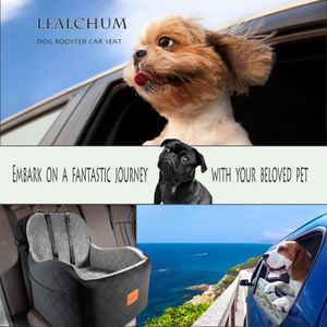 Lealchum Dog Car Booster Seat, Medium – Pet Travel Safety Carrier