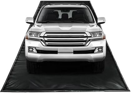 ChaoJin Auto Floor Mats for SUV/Truck, Containment Garage Car Mat for Snow, Mud, Rain(8ft 6in x 20ft), Black
