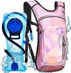 Cofurni Hydration Backpack with 2L Water Bladder, Raves Water Backpack, Lightweight Insulation Hydration Pack for Men and Women, Suitable for Music Festivals, Raves, Hiking, Climbing, Activities