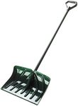 Suncast SC1350 Snow Shovel/Pusher Combo with Ergonomic Shaped Handle and Wear Strip, Green