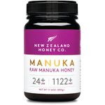 New Zealand Honey Co. Raw Manuka Honey UMF 24+ / MGO 1122+, UMF Certified / 17.6oz