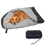 Dog Sleeping Bag Waterproof Pet Bed Soft Warm Dog Cat Mat Cushions with Portable Storage Bag for Indoor Outdoor Travel Camping Hiking Backpacking