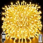 Ollny Outdoor Christmas Tree Lights - 80m 800 LED Fairy Light Christmas Decorations White Waterproof String Lights Mains Powered Plug in with Remote/Timer 8 Modes for Outside/Garden/Indoor/Window