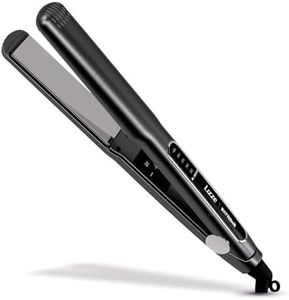 LIZZE Extreme Smoothing Straightener 250°C (480°F) Professional Hair Straighteners for Women - Quick Heating Flat Iron with Adjustable Temperature - Hair Styling Appliances - For All Hair Types (Grey)