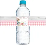 You’re Some Bunny Special Little Rabbit Birthday Themed Waterproof Water Bottle Sticker Wrappers for Girls, 20 1.75" x 8.5" Wrap Around Labels by AmandaCreation