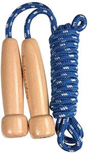 Egosky Jump Rope Kids, Adjustable Wooden Handle Skipping Rope Best for Boys and Girls Fitness Training/Exercise/Outdoor Activity Fun Toy